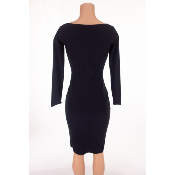 NWOT CHIARA BONI LA PETITE ROBE New 6 42 Aitana Body-Con Dress in Black - Picture 6 of 8